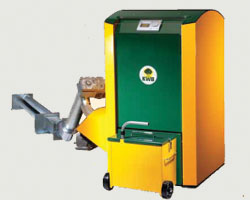 Foto: Holzpellet-Heizkessel