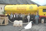 Foto: Vorführung des Holzpellets-LKW 