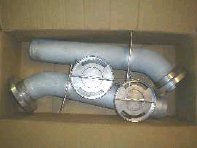 Foto: Mauerdurchführung 45 Grad mit Flansch