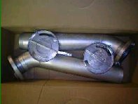 Foto: Mauerdurchführung 45 Grad