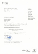 Scan: Bestätigung Werkverkehr