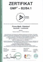 Scan: GMP-Zertifikat 2008 - 2011