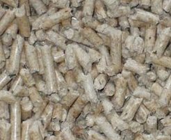 Foto: Holzpellets, ca. 6 x 20-30 mm