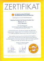 Shell-QHSSE-Zertifikat